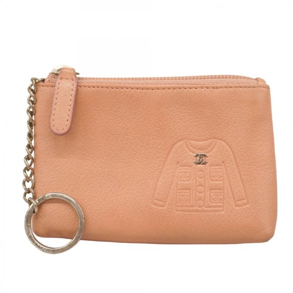 Chanel wallet/coin case, leather, pink, for women - Picture 1 of 11